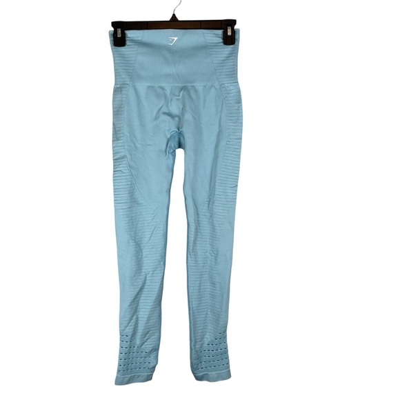 Gymshark Baby Blue Cutout Active Leggings size Small - Picture 7 of 7